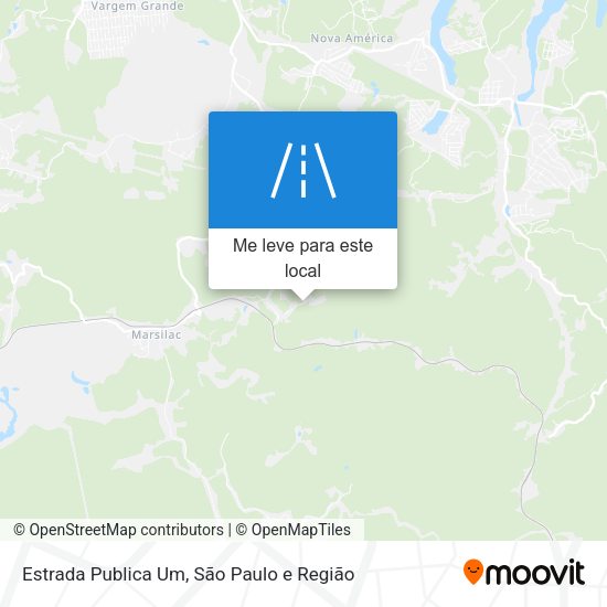 Estrada Publica Um mapa
