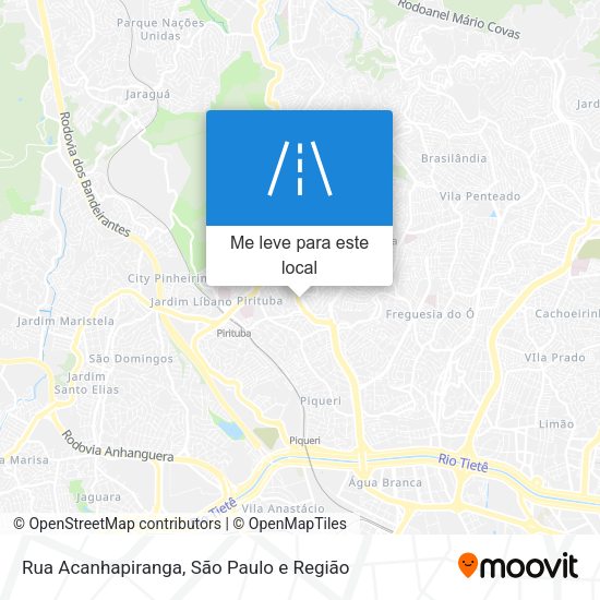Rua Acanhapiranga mapa