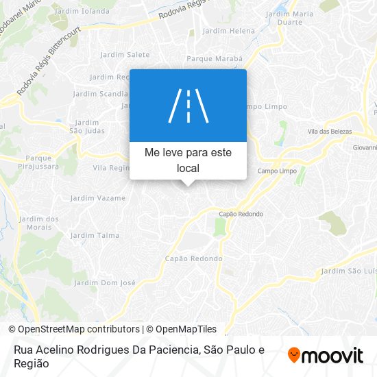 Rua Acelino Rodrigues Da Paciencia mapa