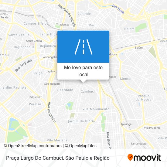 Praça Largo Do Cambuci mapa