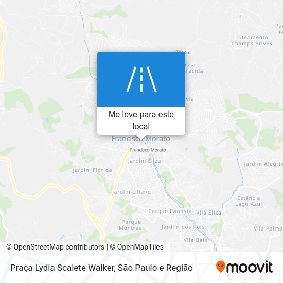 Praça Lydia Scalete Walker mapa
