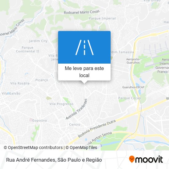 Rua André Fernandes mapa