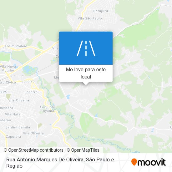 Rua Antônio Marques De Oliveira mapa