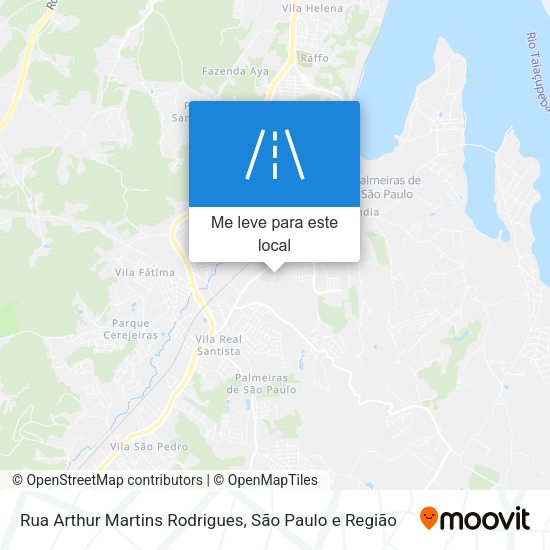 Rua Arthur Martins Rodrigues mapa