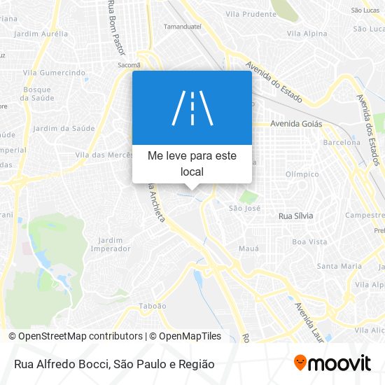 Rua Alfredo Bocci mapa