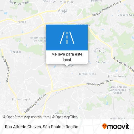 Rua Alfredo Chaves mapa