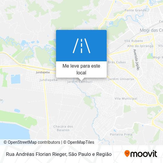 Rua Andréas Florian Rieger mapa