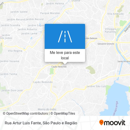 Rua Artur Luis Fante mapa