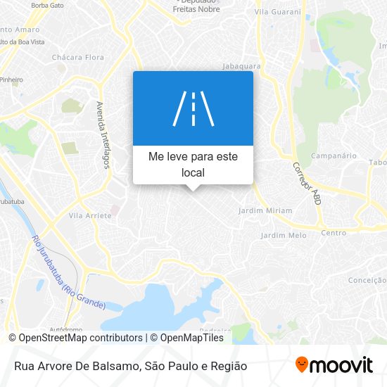 Rua Arvore De Balsamo mapa