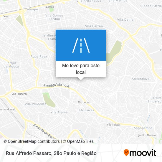 Rua Alfredo Passaro mapa