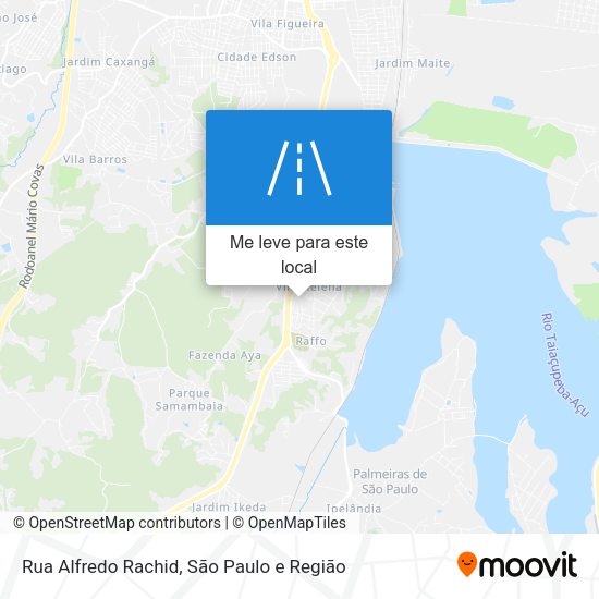 Rua Alfredo Rachid mapa
