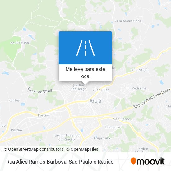 Rua Alice Ramos Barbosa mapa