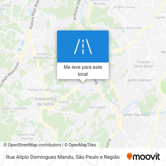 Rua Alipio Domingues Mandu mapa