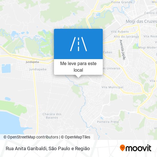 Rua Anita Garibaldi mapa