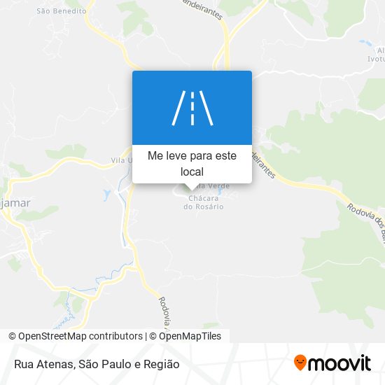 Rua Atenas mapa