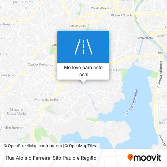 Rua Aloisio Ferreira mapa