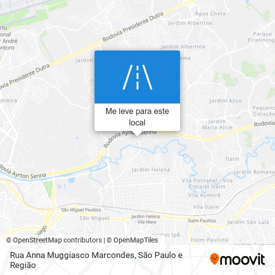 Rua Anna Muggiasco Marcondes mapa