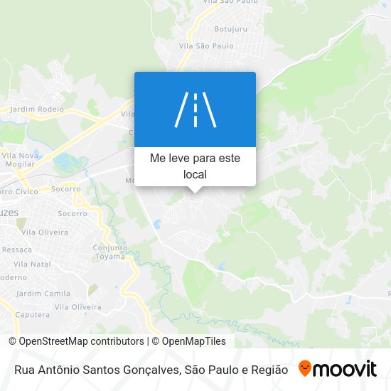 Rua Antônio Santos Gonçalves mapa