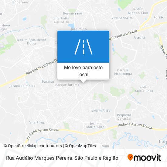 Rua Audálio Marques Pereira mapa