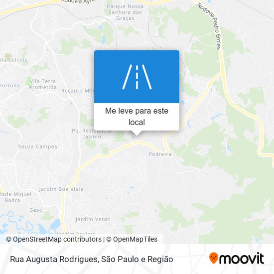 Rua Augusta Rodrigues mapa