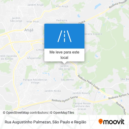 Rua Augustinho Palmezan mapa