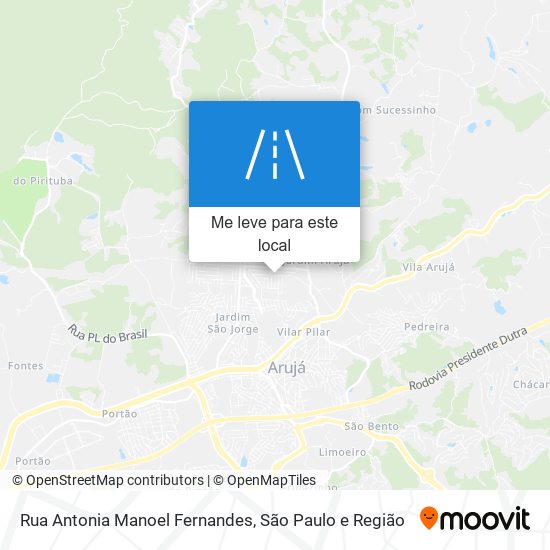 Rua Antonia Manoel Fernandes mapa