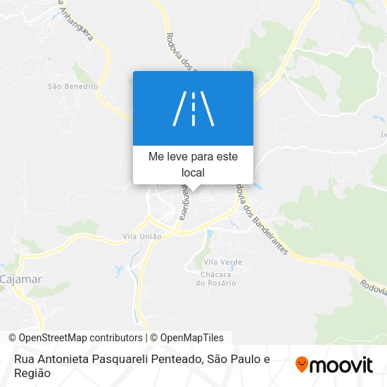 Rua Antonieta Pasquareli Penteado mapa