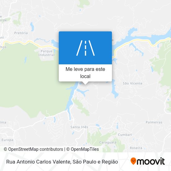 Rua Antonio Carlos Valente mapa