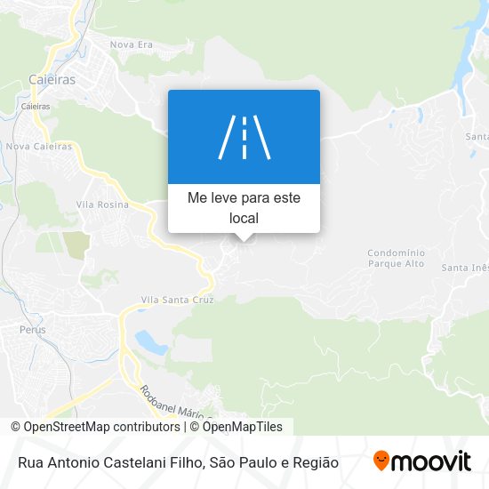 Rua Antonio Castelani Filho mapa