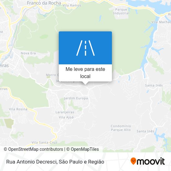 Rua Antonio Decresci mapa