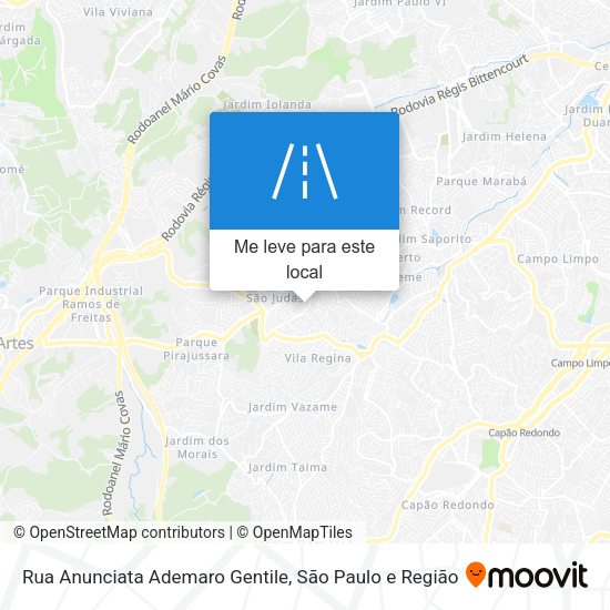 Rua Anunciata Ademaro Gentile mapa
