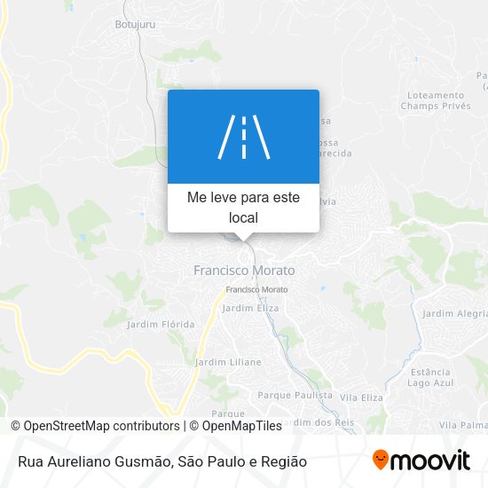 Rua Aureliano Gusmão mapa