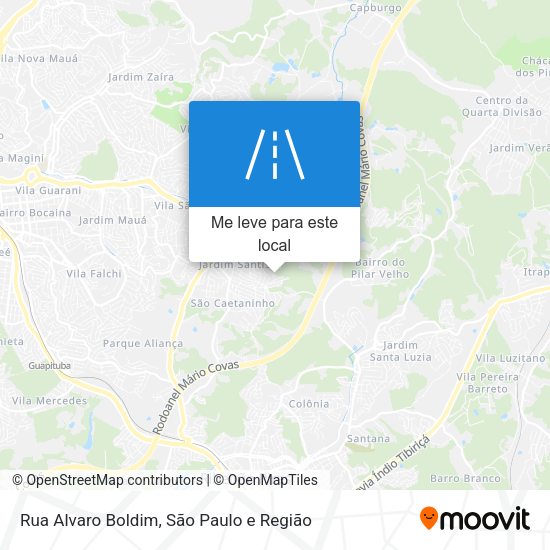 Rua Alvaro Boldim mapa