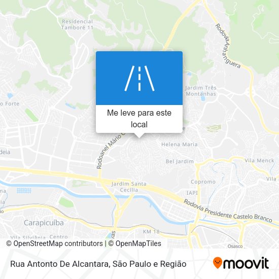 Rua Antonto De Alcantara mapa