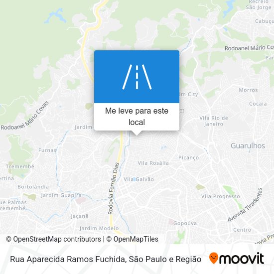 Rua Aparecida Ramos Fuchida mapa