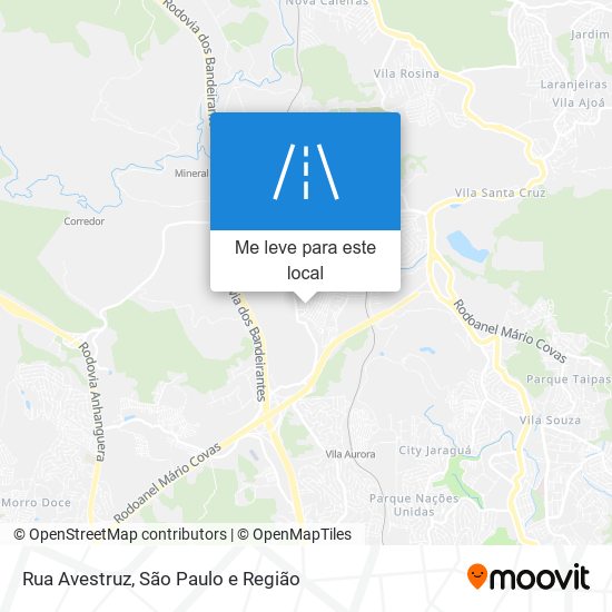 Rua Avestruz mapa