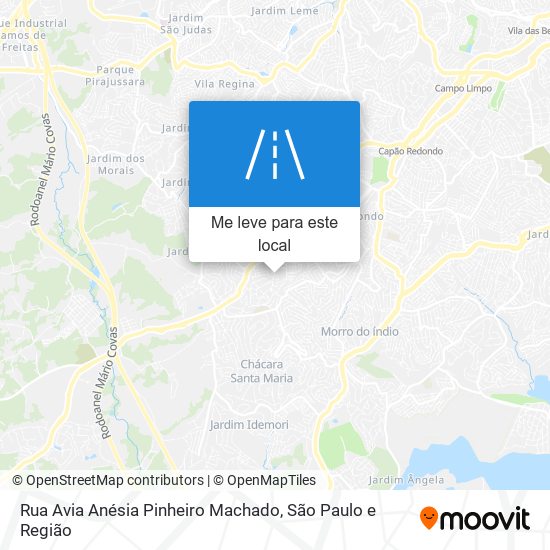 Rua Avia Anésia Pinheiro Machado mapa