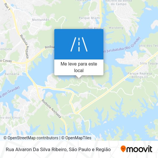 Rua Alvaron Da Silva Ribeiro mapa