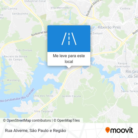 Rua Alverne mapa