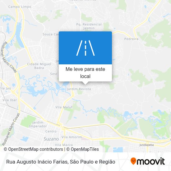 Rua Augusto Inácio Farias mapa