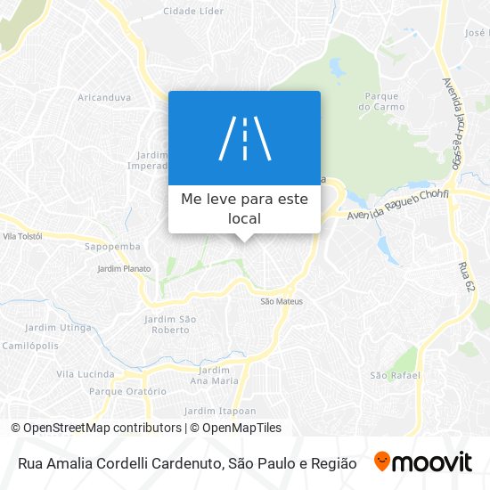 Rua Amalia Cordelli Cardenuto mapa