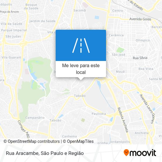 Rua Aracambe mapa