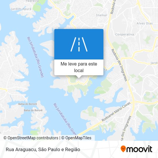 Rua Araguacu mapa