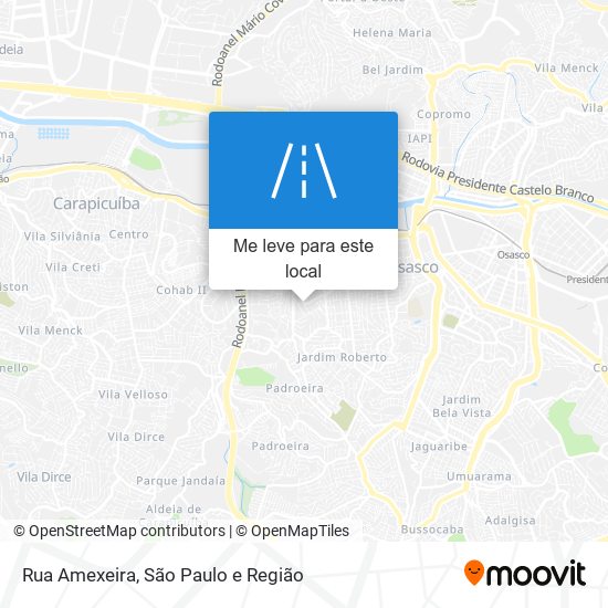 Rua Amexeira mapa