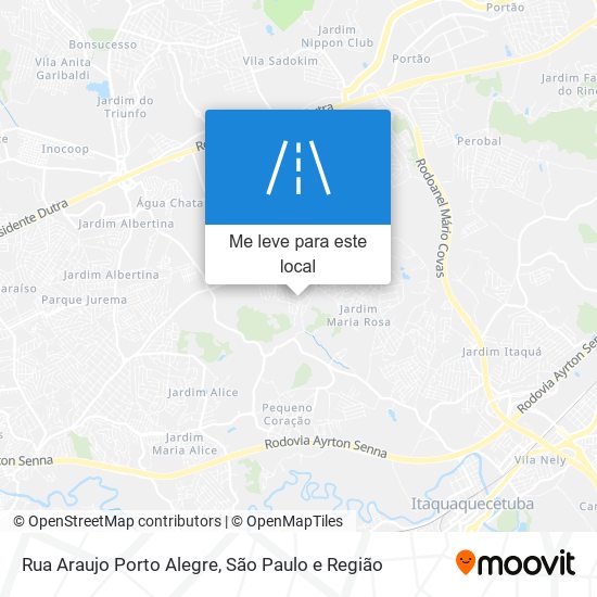 Rua Araujo Porto Alegre mapa