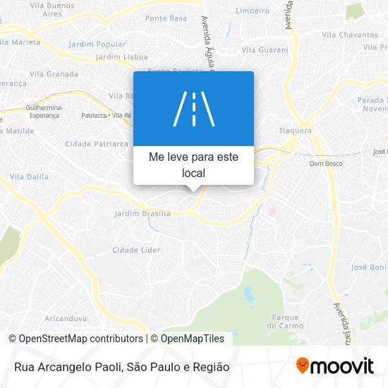Rua Arcangelo Paoli mapa