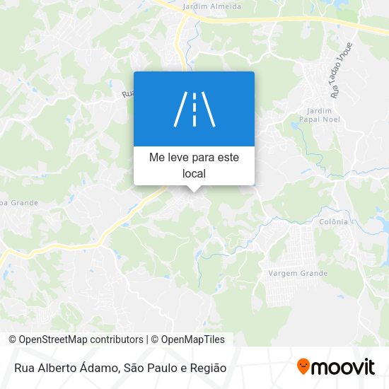 Rua Alberto Ádamo mapa