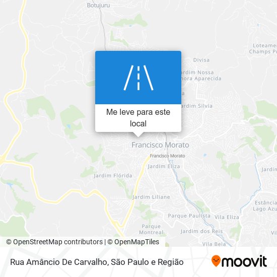 Rua Amâncio De Carvalho mapa