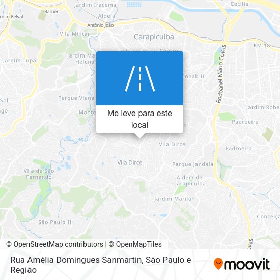 Rua Amélia Domingues Sanmartin mapa