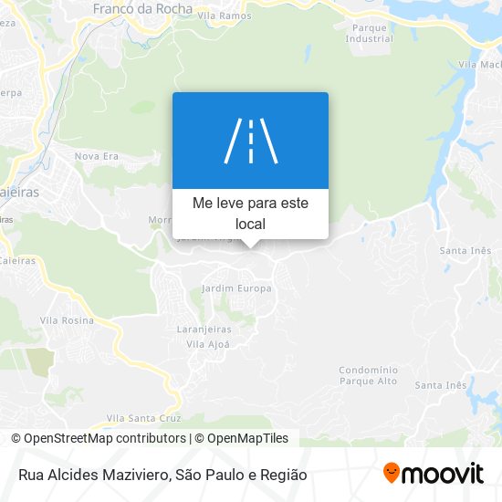 Rua Alcides Maziviero mapa
